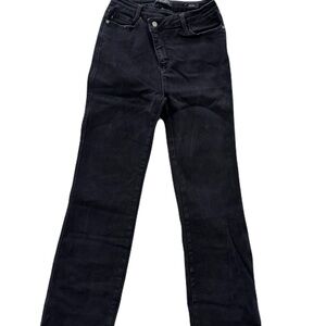 Judy Blue Women's Sleek Black Straight Leg Dad Denim Jeans Size 7/28